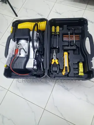 Car Tire Air Compressor 12v With Pressure Gauge Tools