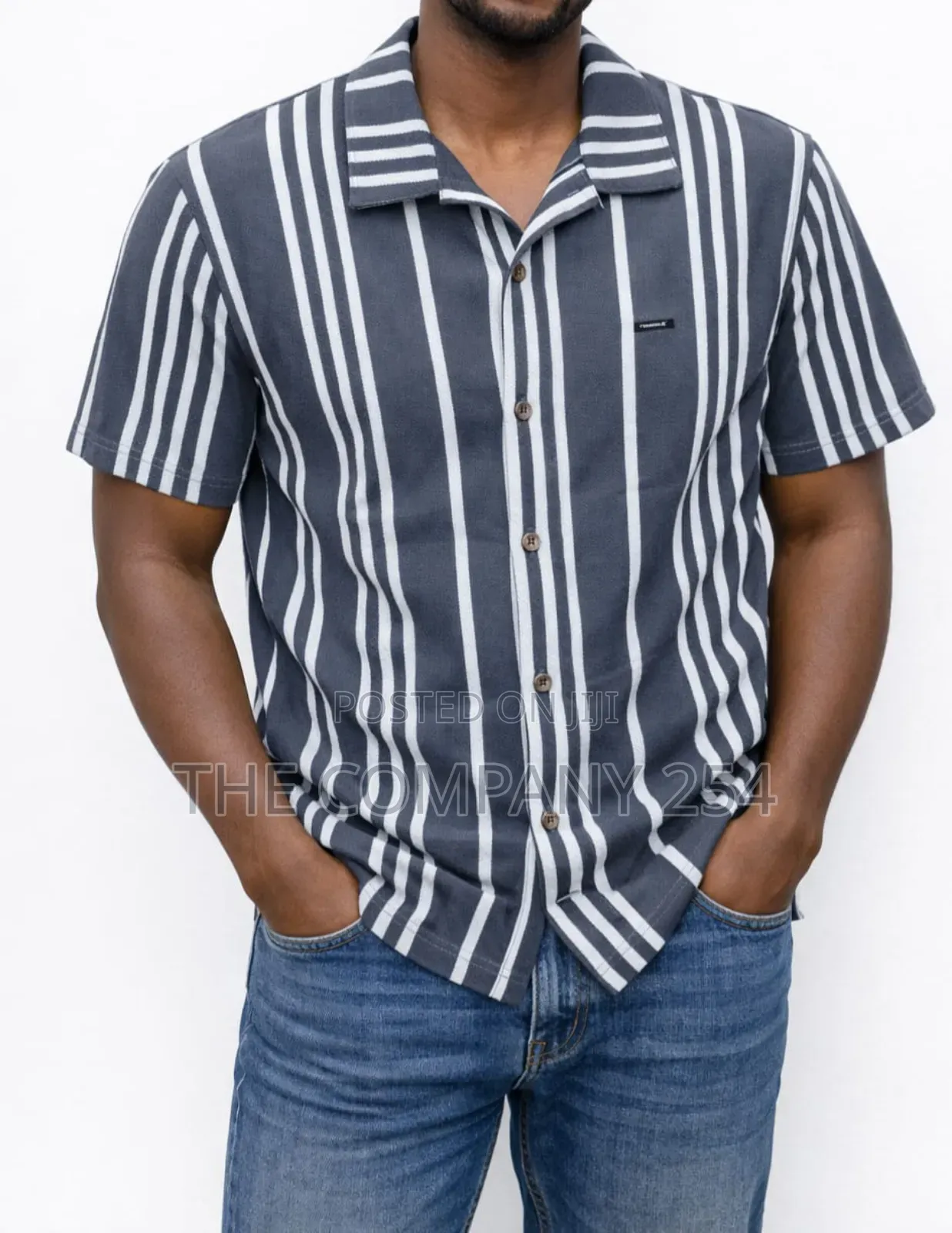 Quality Cotton Knitted Short Sleeved Men Cuban Shirts