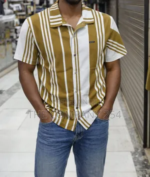 Quality Cotton Knitted Short Sleeved Men Cuban Shirts