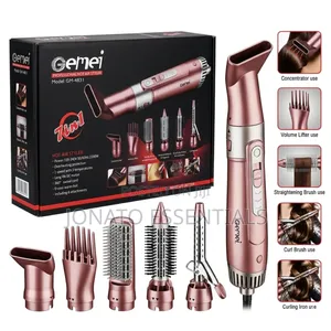 Gemei 7-in-1 Professional Hot Air Styler Hair Dryer Gm-4831