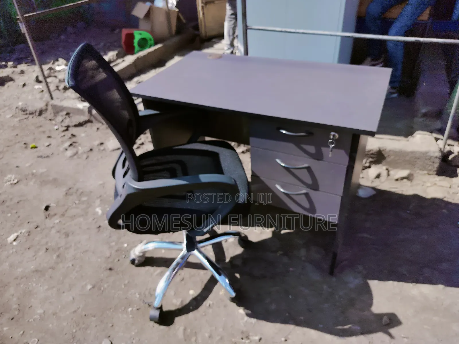 Study Desk and Mesh Office Chair