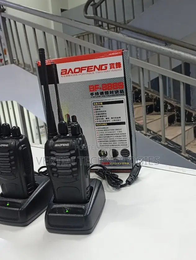 Stable Performance Baofeng Bf-888s Walkie Talkie Radio Calls- 2 Pieces