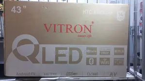 Vitron 43 Smart Android Tv, 43 Inch Qled Tv, Full Hd Frameless