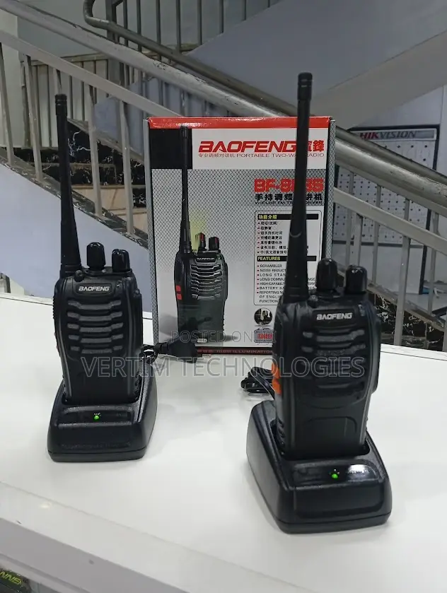 Long Range Baofeng Bf-888s Walkie Talkie Radio Calls- 2pieces