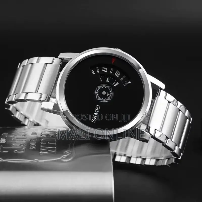 Skmei 1260 Men’S Quartz Watch Stainless Steel Roulette Pointer Fashion