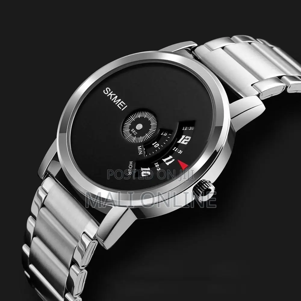 Skmei 1260 Men’S Quartz Watch Stainless Steel Roulette Pointer Fashion