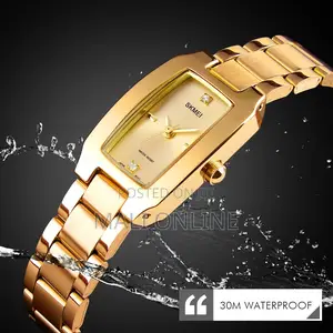 Skmei 1400 Ladies Quartz Watch Stainless Steel Women Wristwatch