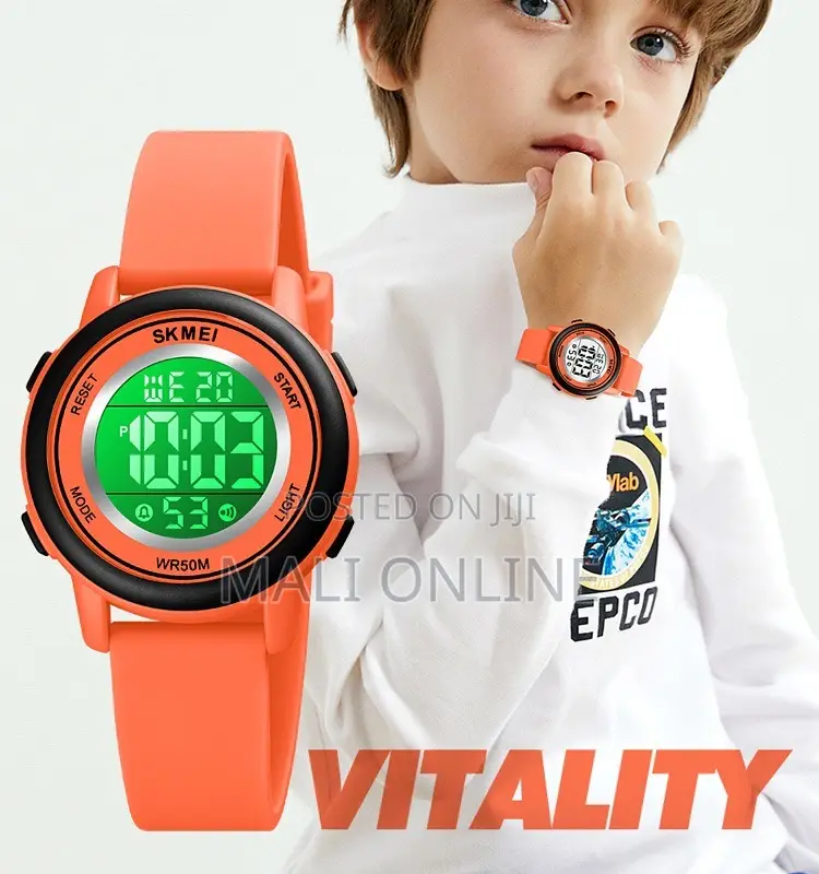 Skmei 1721 Kids Digital Sports Watch 50m Waterproof Led Backlight