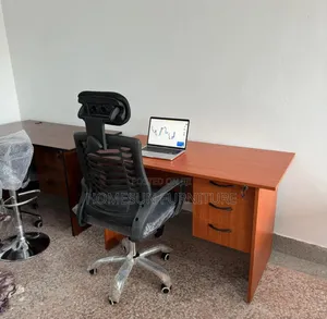 High Back Headrest Office Chair and Study Desk