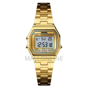 Skmei 1415 Men Digital Watch Stainless Steel Waterproof Led Backlight