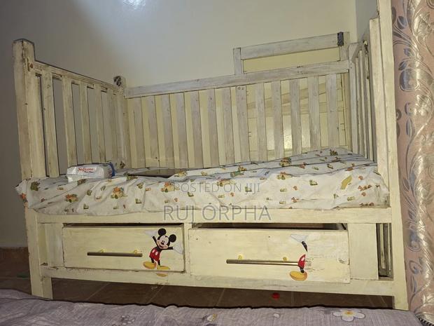 Slightly Used Baby Cot With Mattress - main view