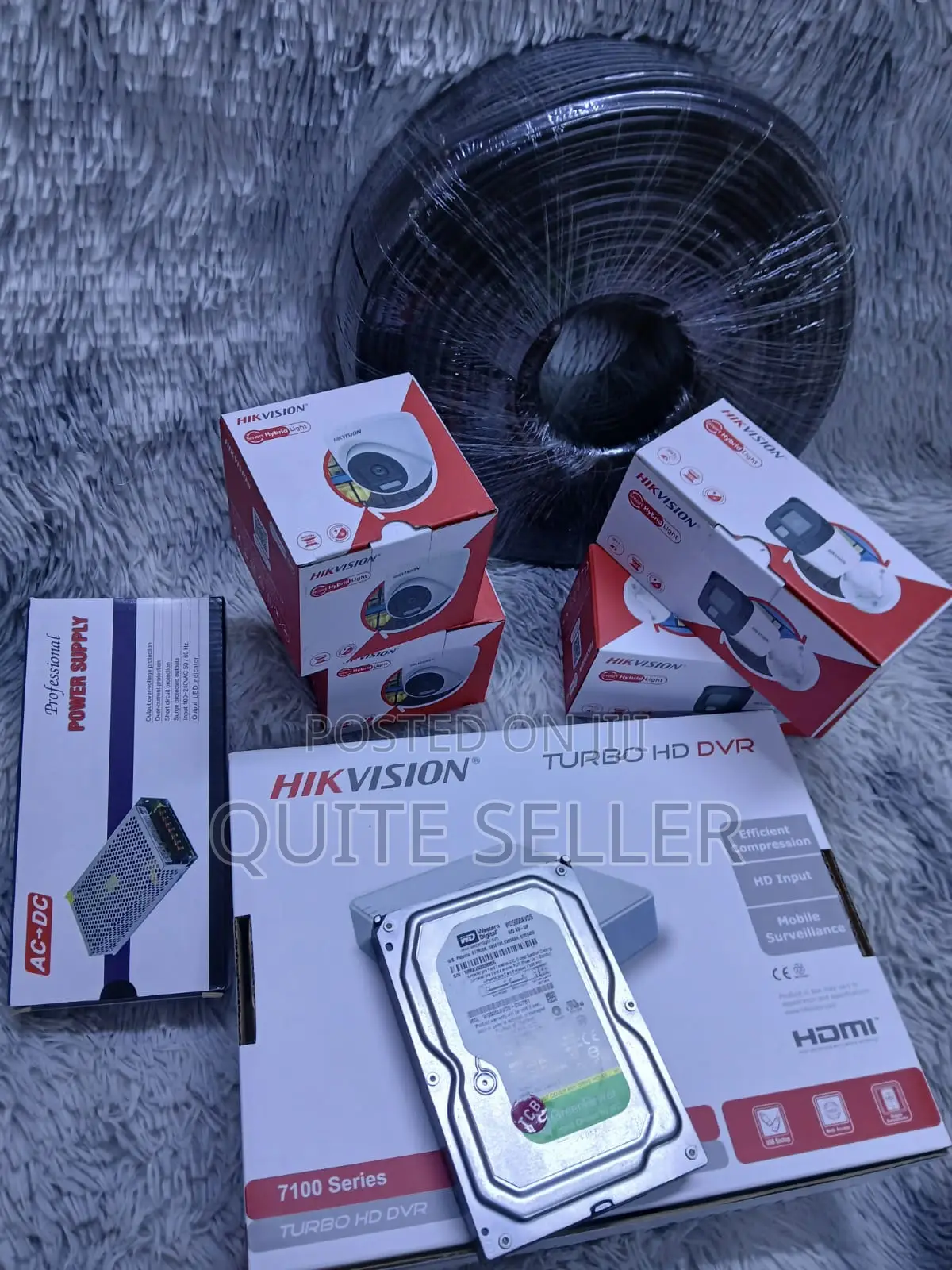 Security Monitoring With Dvr4 Channel Hikvision 2mp Smart Hybrid 1080p