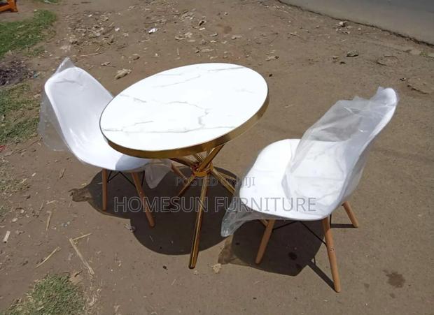 2 Seater Round Eames Table and Chair - main view