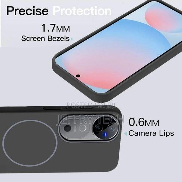 Vivo V40 Soft Sanding With N52 Strong Magnets, Magsafe Compatible Mat - thumbnail 3