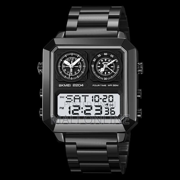 Skmei 2204 Men’S Digital Stainless Steel Watch 30m Waterproof
