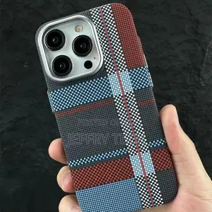 iPhone 15 Pro Luxo/Free Air Carbon Classic Checkerboard Texture Slim P