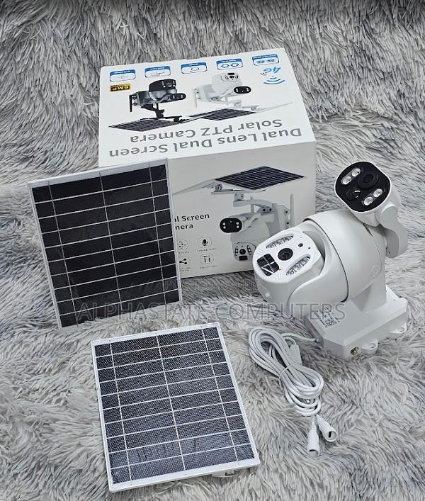 Dual Lens Solar CCTV Camera 6mp Ai Human Detection Security Camera - main view