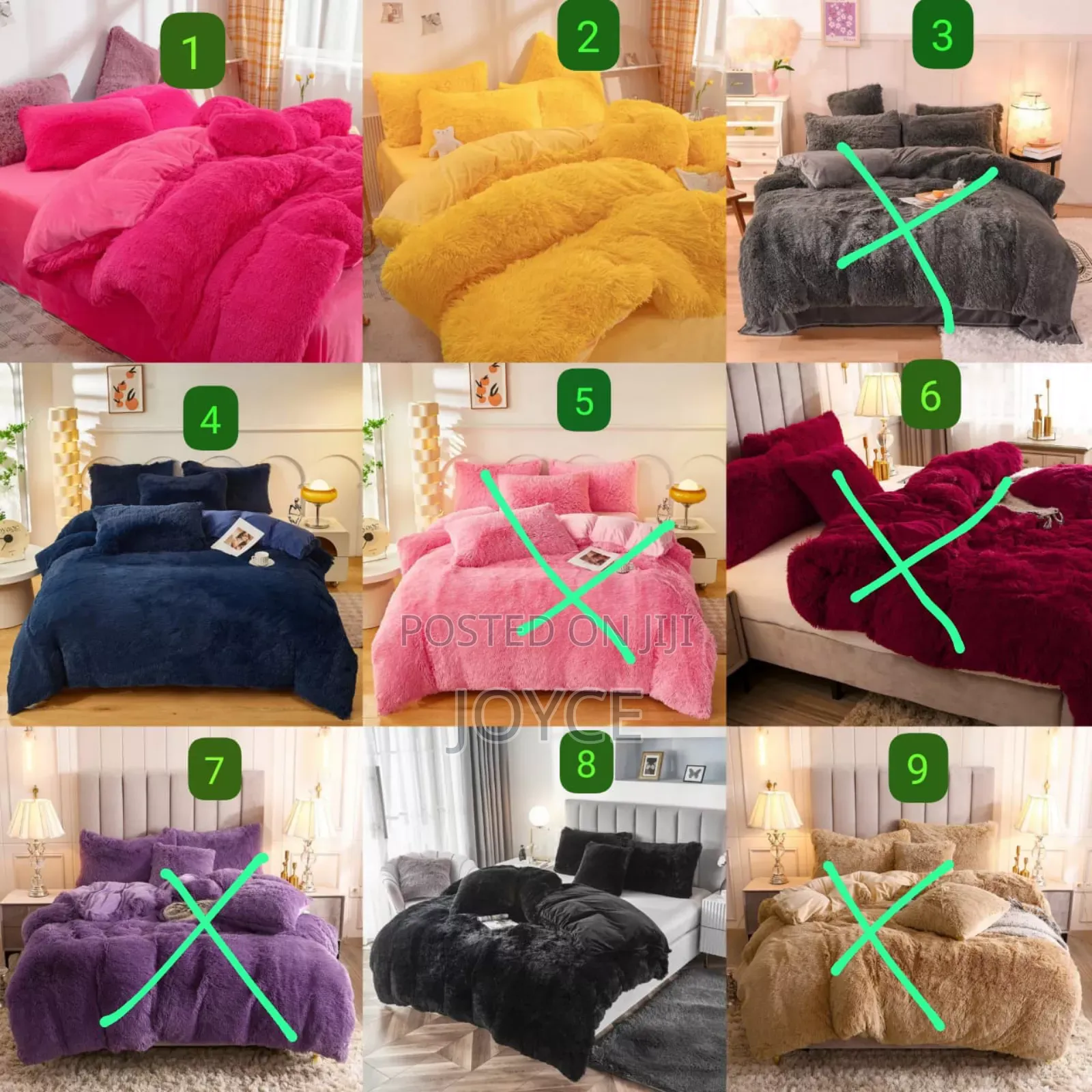 6 Pc Fluffy Duvet Set