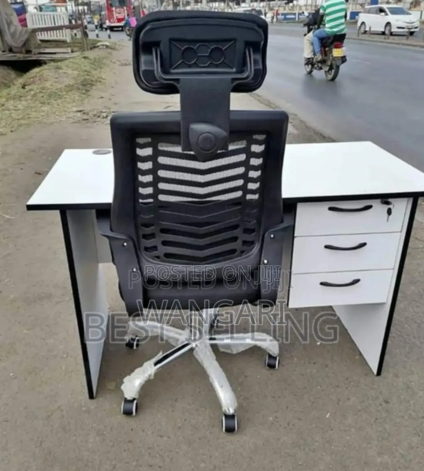 Office Desk White ,Black ,Grey