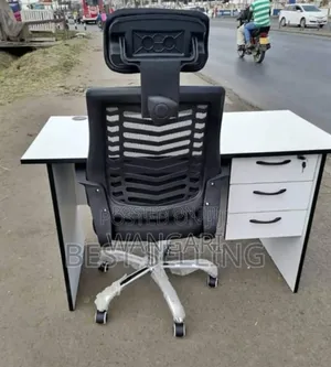 Office Desk White ,Black ,Grey