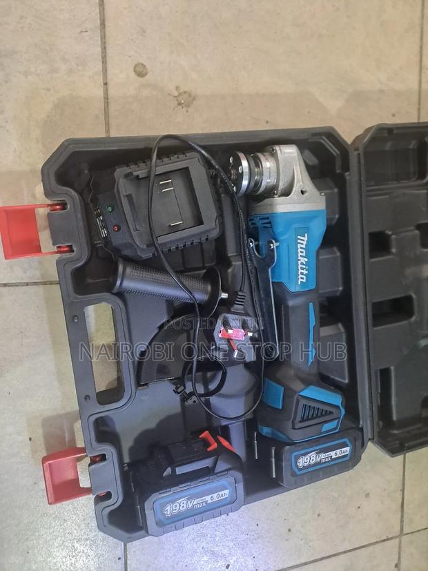 Cordless Angle Grinder With 2 Batteries - thumbnail 2