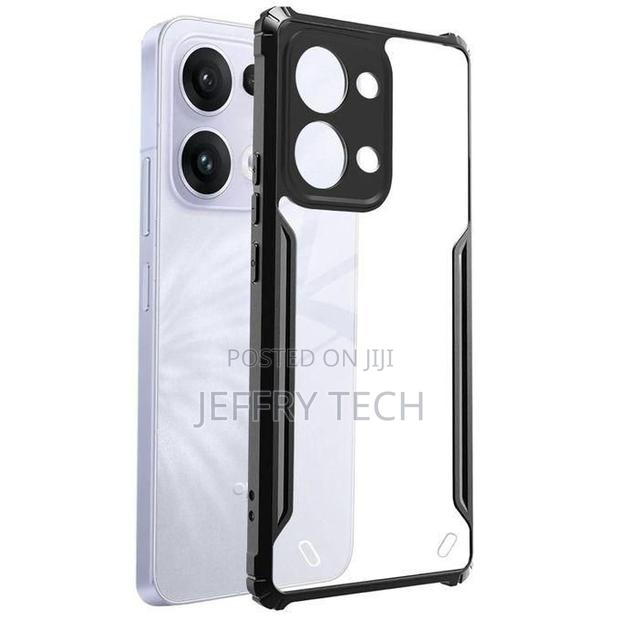 Oppo Reno13 (Reno 13) Airedge Technology Hybrid Black Border Tpu Bumpe