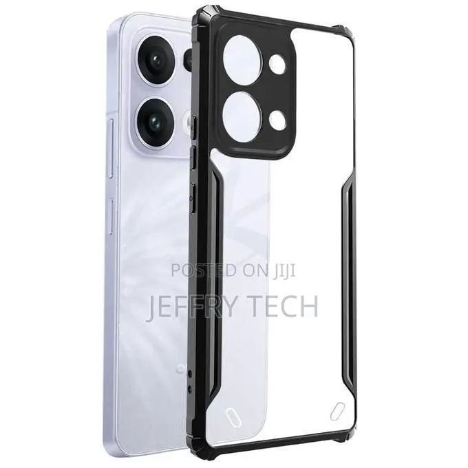 Oppo Reno13 (Reno 13) Airedge Technology Hybrid Black Border Tpu Bumpe