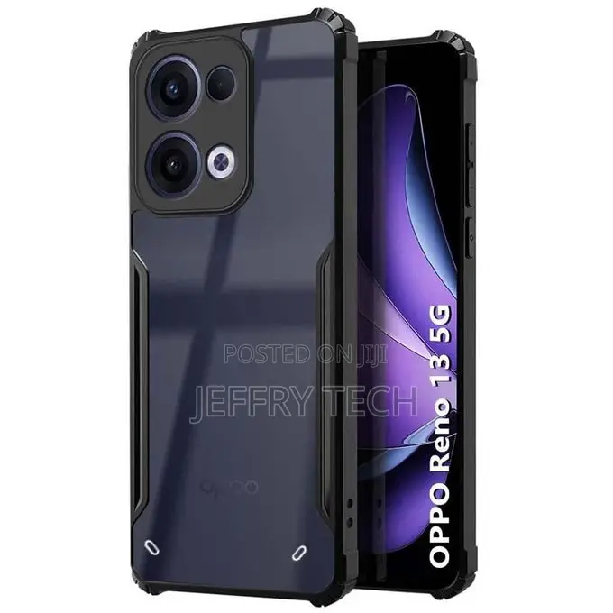 Oppo Reno13 (Reno 13) Airedge Technology Hybrid Black Border Tpu Bumpe