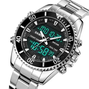 Skmei 1850 Men’S Digital Sports Watch Triple Time Dual Movement