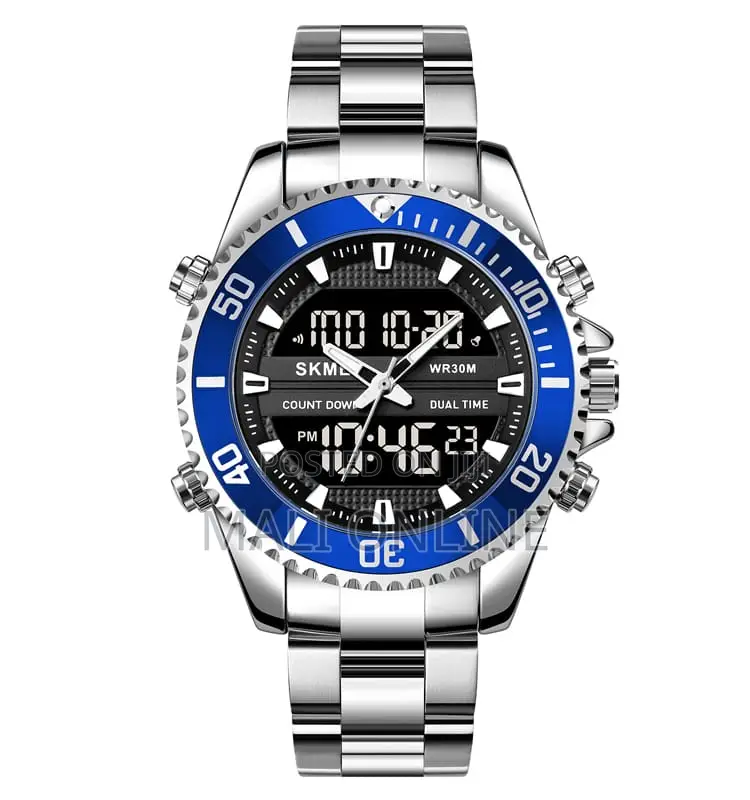 Skmei 1850 Men’S Digital Sports Watch Triple Time Dual Movement