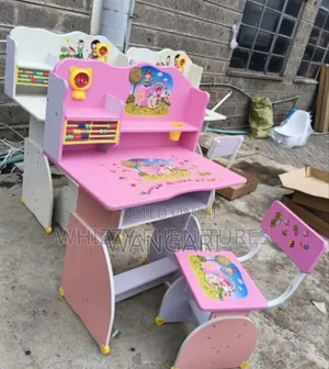 Pink Kids Study Desk