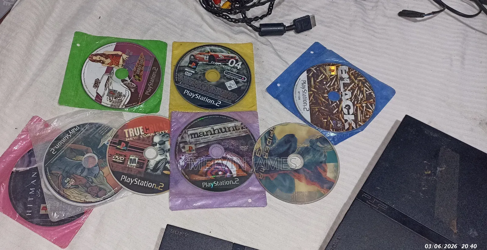 2 Playstation 2tm Consoles With 12 Games
