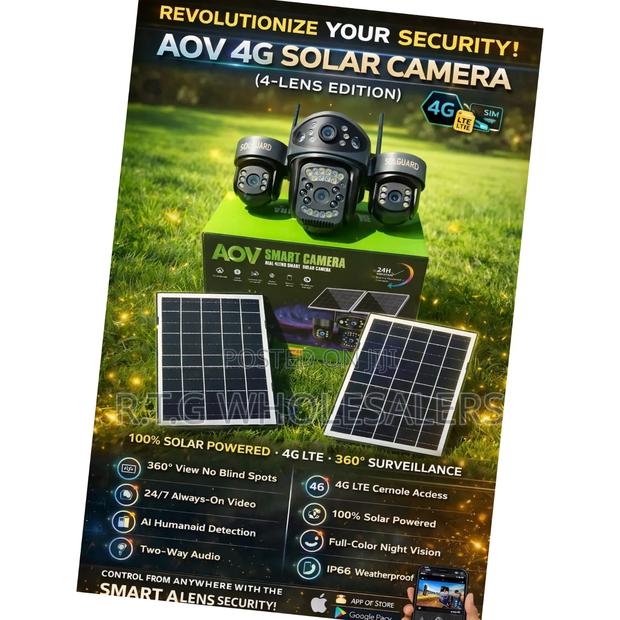 Solguard 4g Solar Camera – 360° Panoramic Ai Security