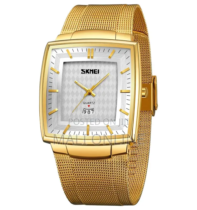Skmei 9311 Men’S Quartz Watch Stainless Steel Strap Water Resistant