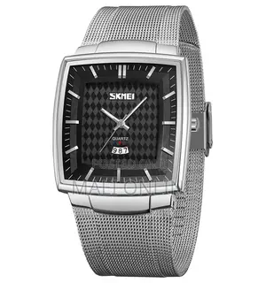 Skmei 9311 Men’S Quartz Watch Stainless Steel Strap Water Resistant