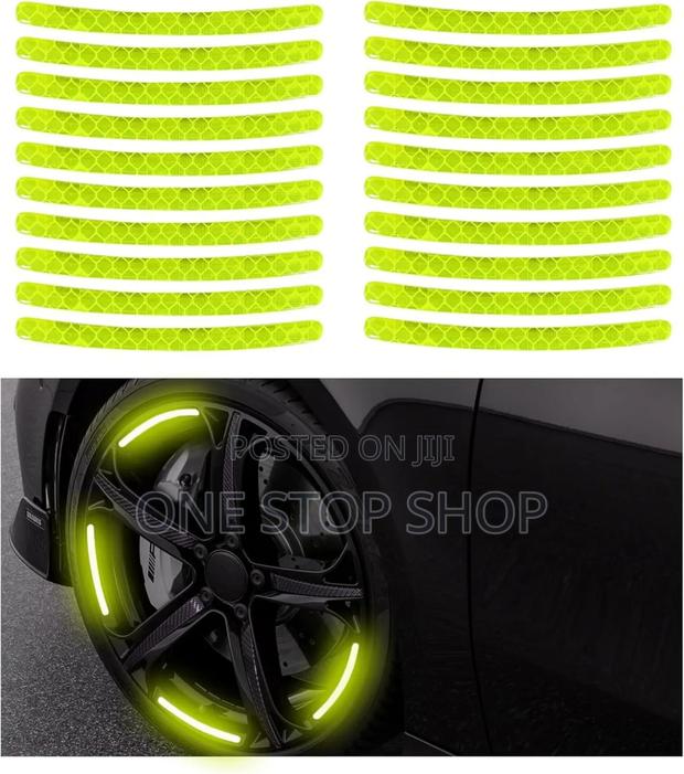 20pcs Luminous Tire Rim Decals Stickers Self Adhesive - main view