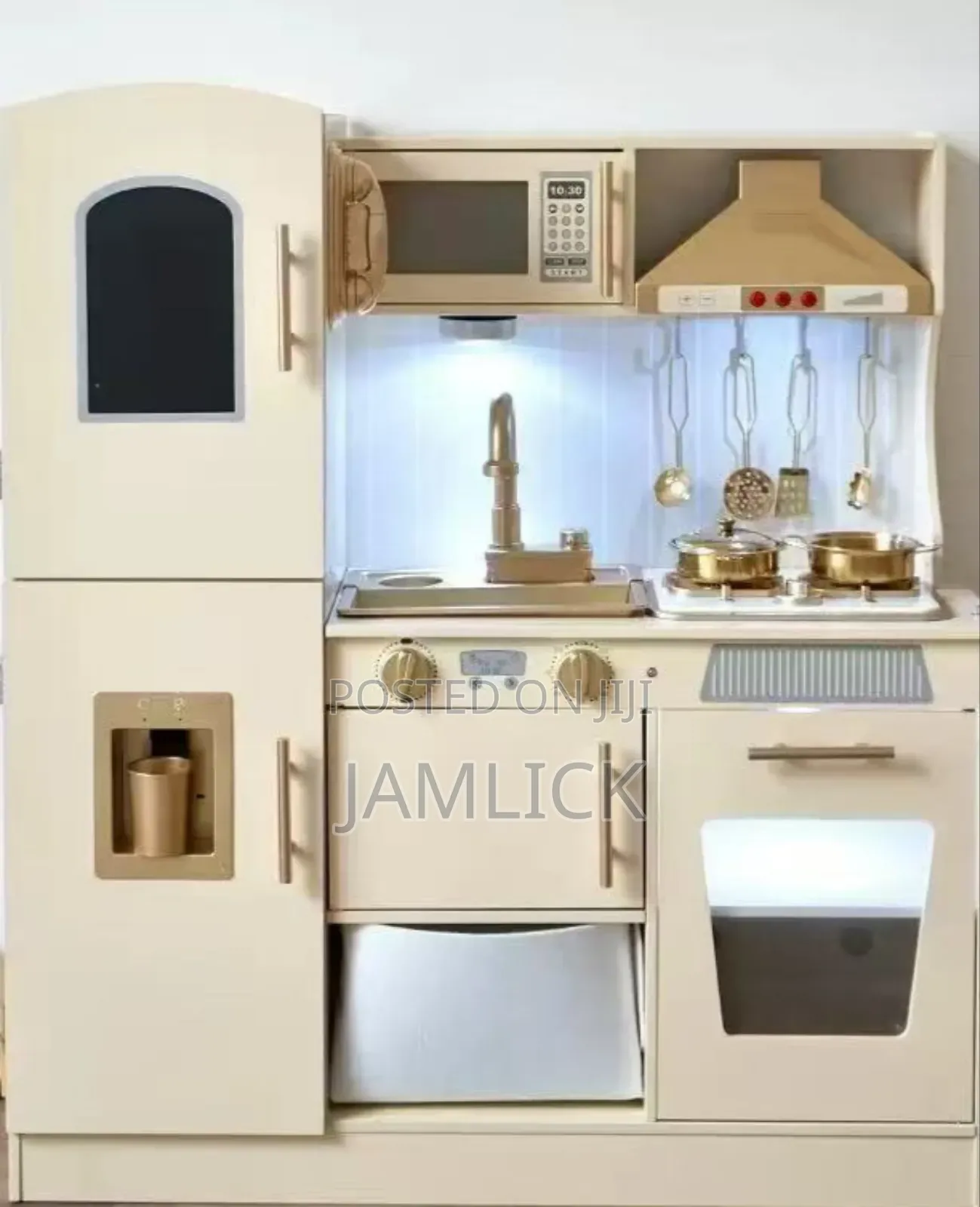 Kids’ Kitchen Wooden Playset With Accessories – G