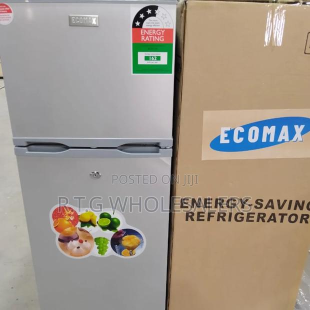 Ecomax 118l Double Door Fridge With Top Freezer