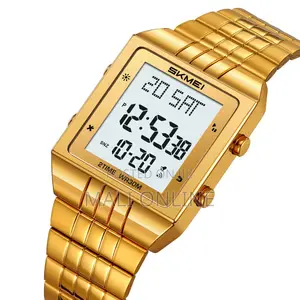Skmei 2335 Digital Watch Stainless Steel Square Ultra Thin Waterproof