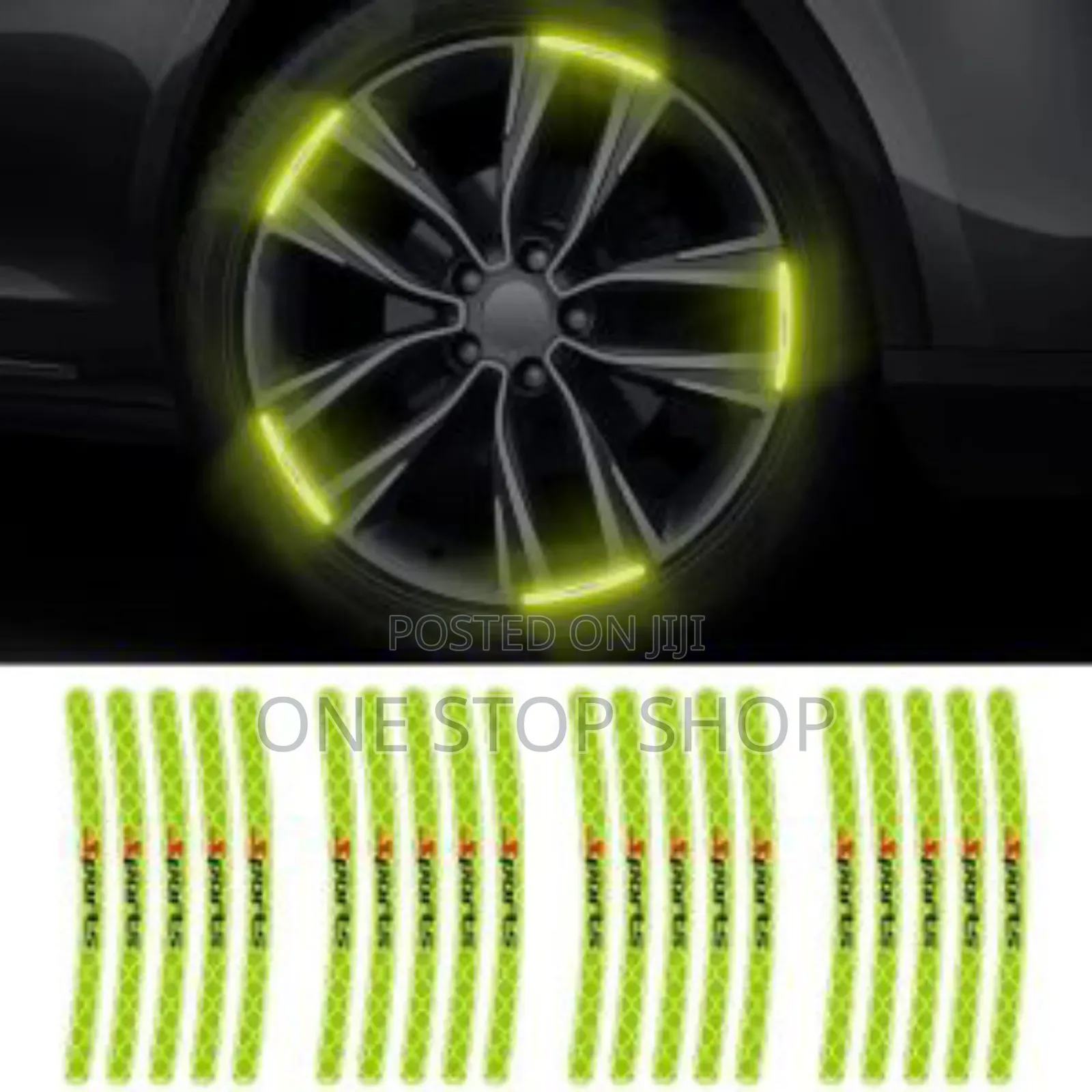 20pcs Luminous Green Sport Labelled Night Light Glow Tyrestickere