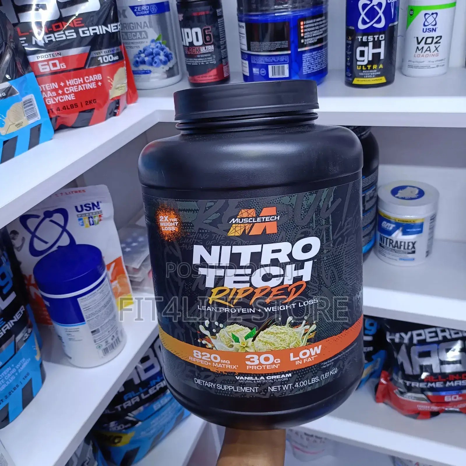 Nitro-Tech Ripped – Lean Muscle Fat Loss Protein