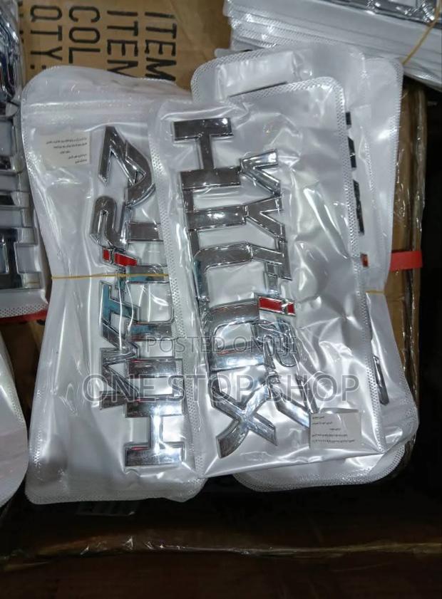 Hilux Chrome Badge 3d Sticker - main view