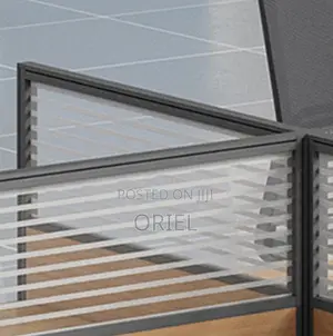 Office Workstations; Modern Collaborative 6-User Workspace Desk