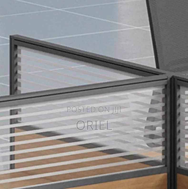 Office Workstations; Modern Collaborative 6-User Workspace Desk