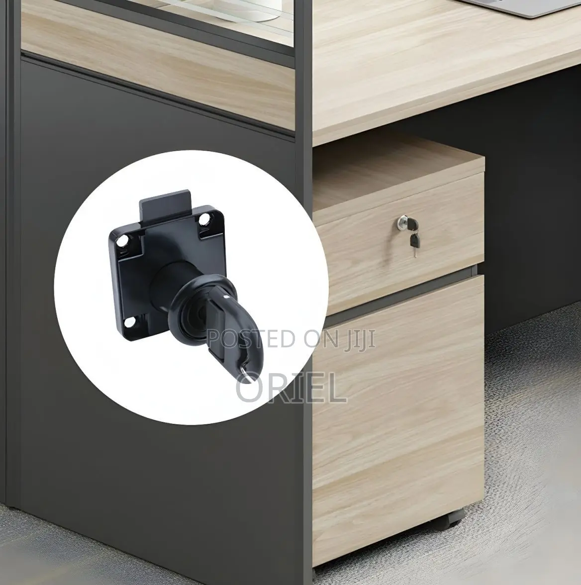 Office Workstations; Modern Collaborative 6-User Workspace Desk