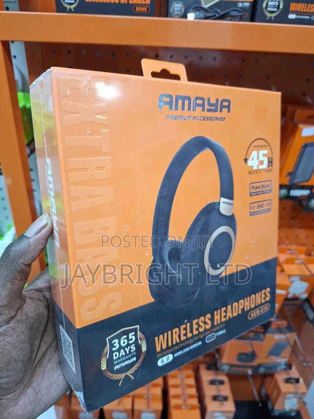 Amaya Wireless Headphones Aeb-610 Pure Bass Enc