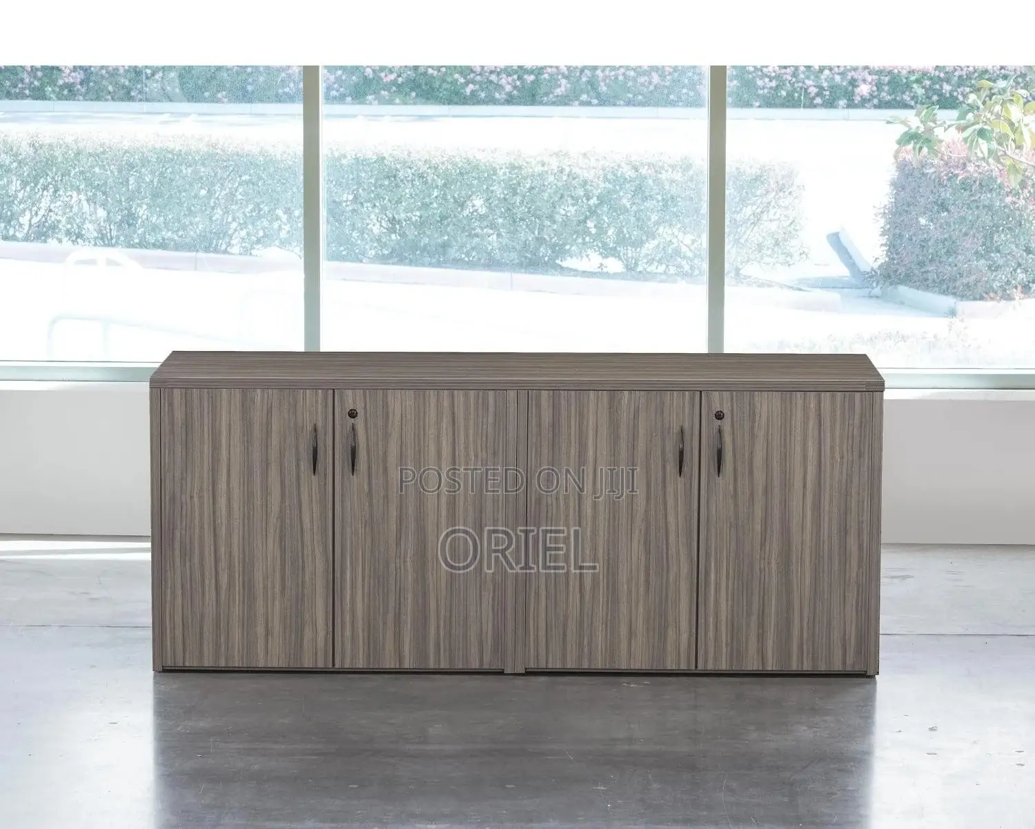 Office Cabinets; Lockable 4-Door Wooden Office Storage Cabinet