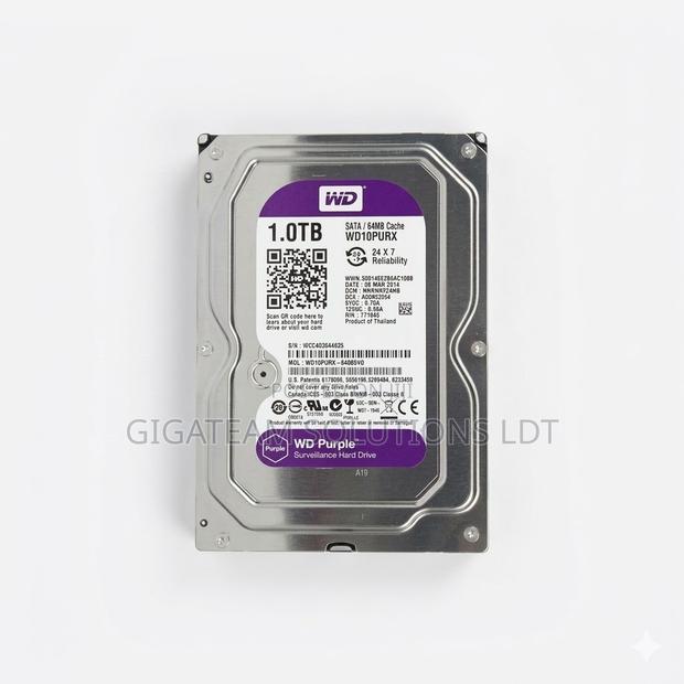 Wd 1tb Surveillance Hard Disk 'Purple' -3.5 Inch for CCTV or Desktop - main view