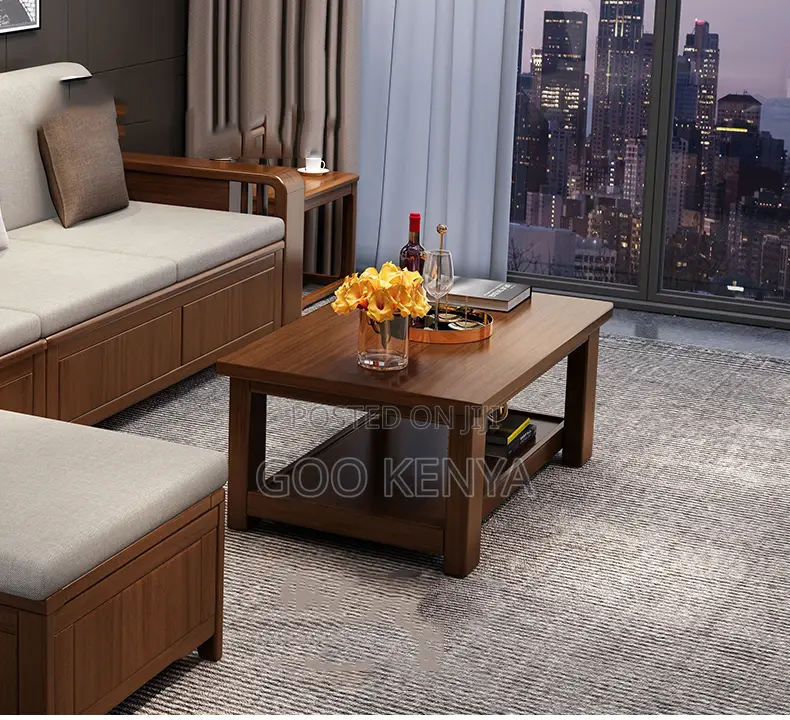 Office Table; Rectangular Mahogany Coffee Table For Living Room