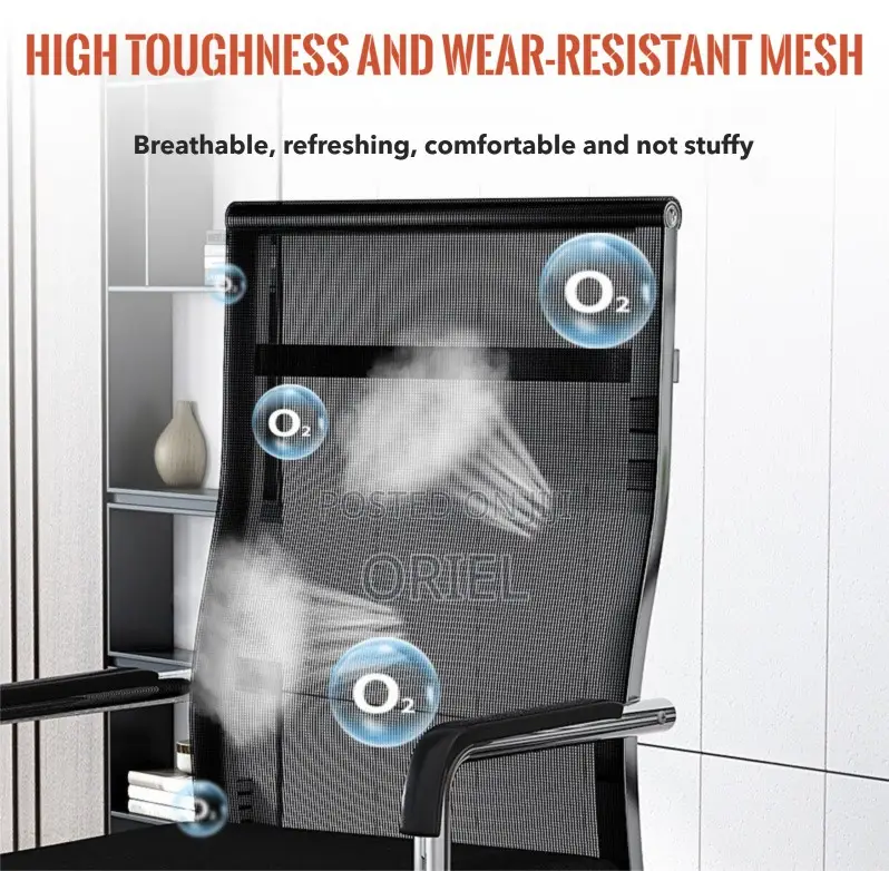 Office Guest's Chair; Sleek Stackable Office Meeting Chair
